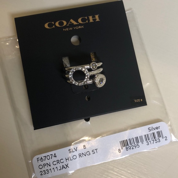 Last one!Size7Coach Open Circle Halo RingSet - Picture 5 of 6